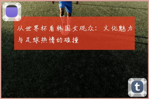从世界杯看韩国女观众：文化魅力与足球热情的碰撞