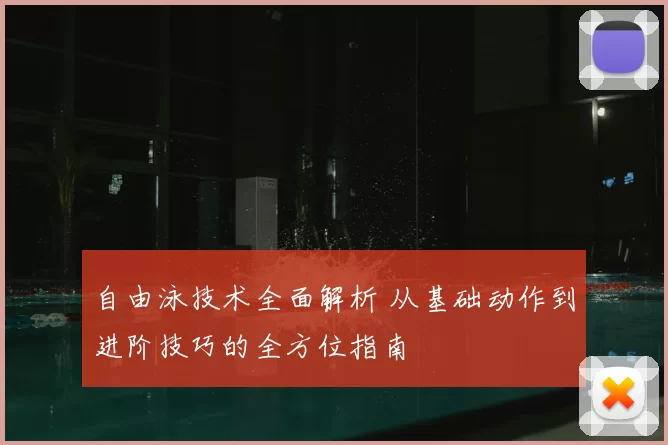 自由泳技术全面解析 从基础动作到进阶技巧的全方位指南