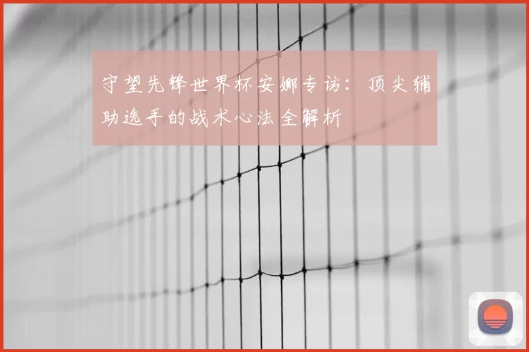 守望先锋世界杯安娜专访：顶尖辅助选手的战术心法全解析
